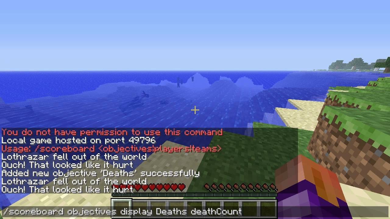 minecraft death counter