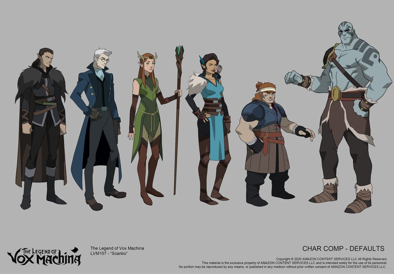 vox machina character sheets