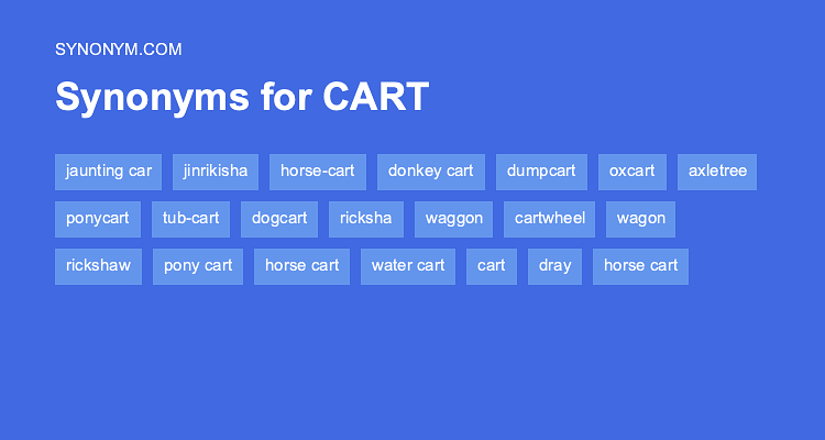 synonyms for cart