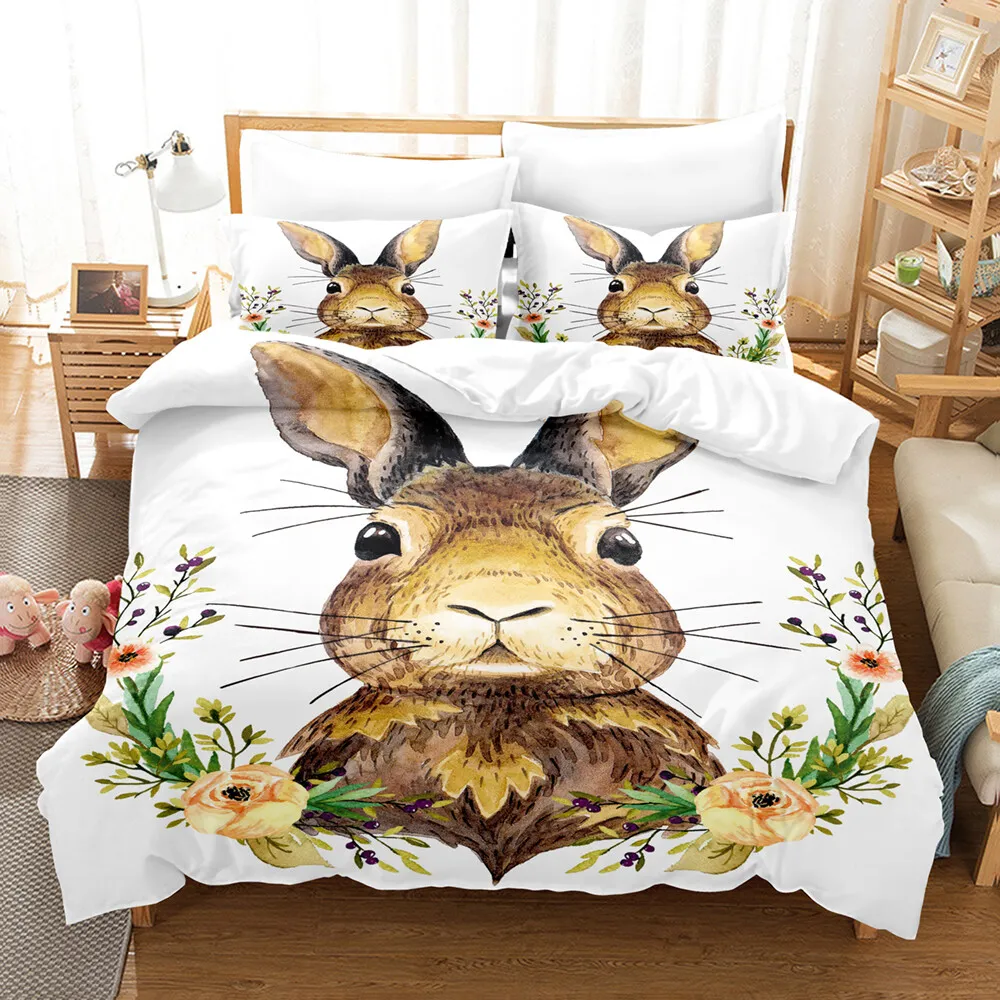bunny quilt cover