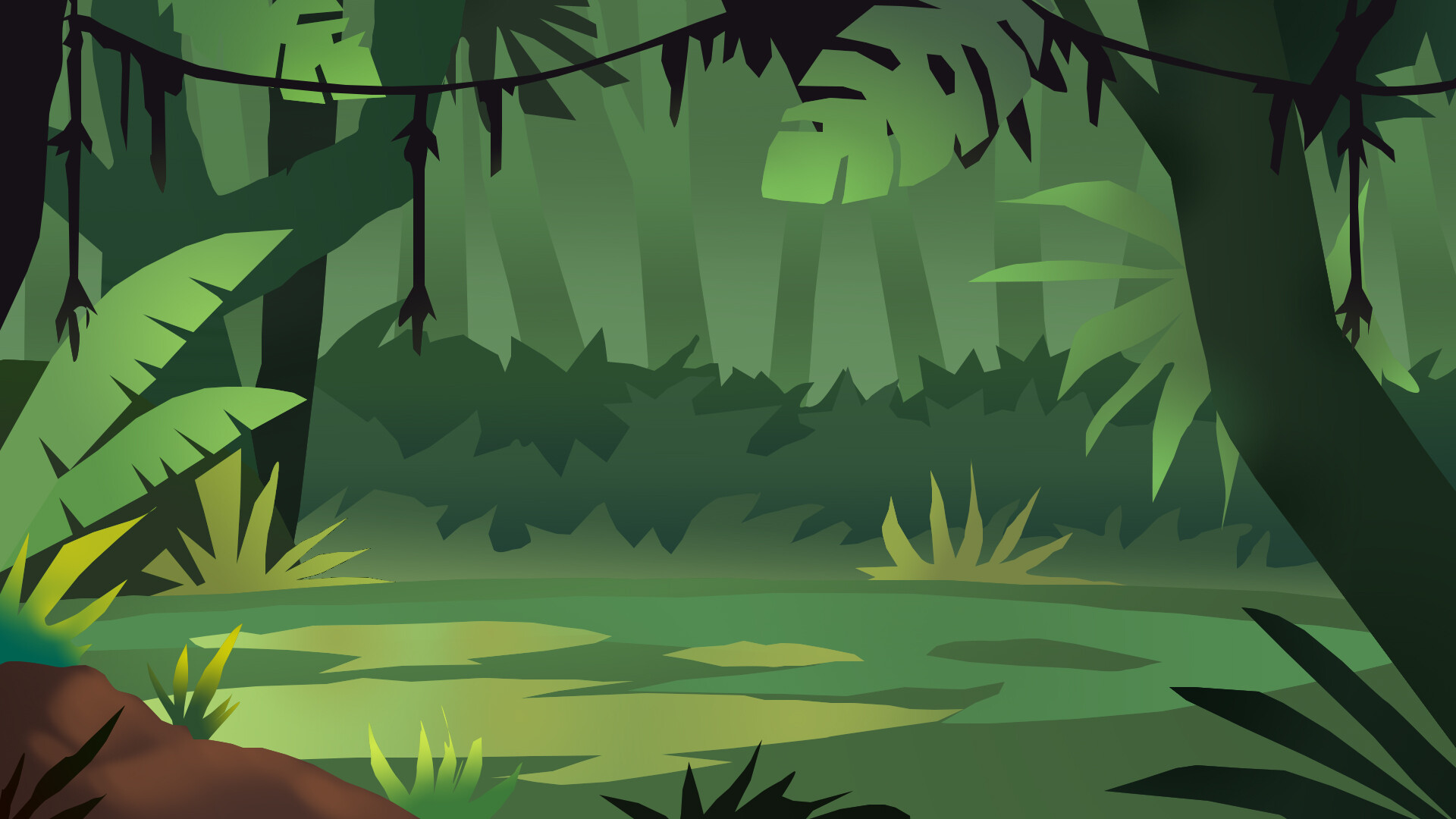 cartoon jungle background hd