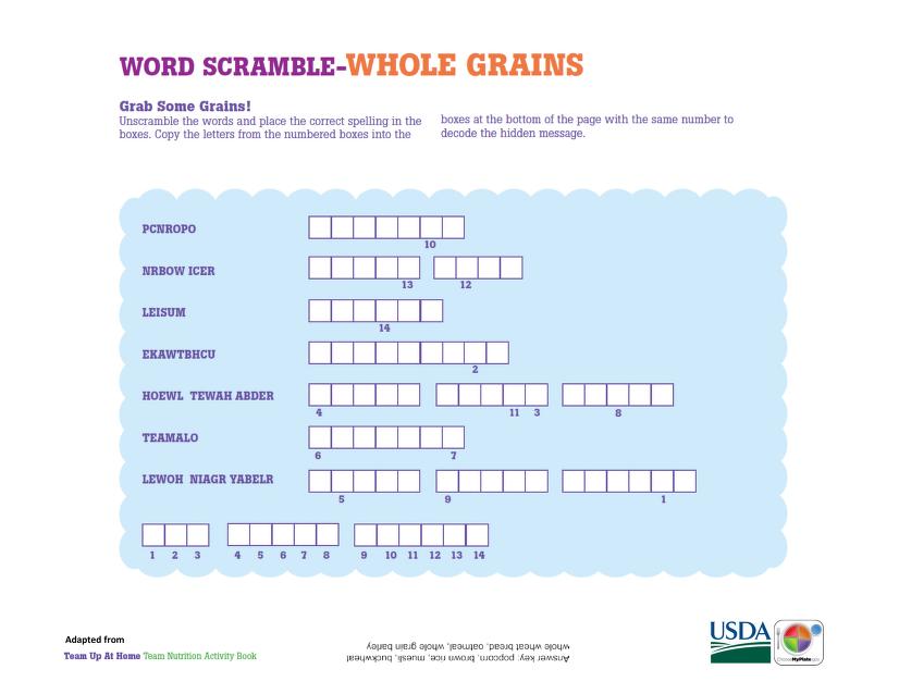 unscramble grain