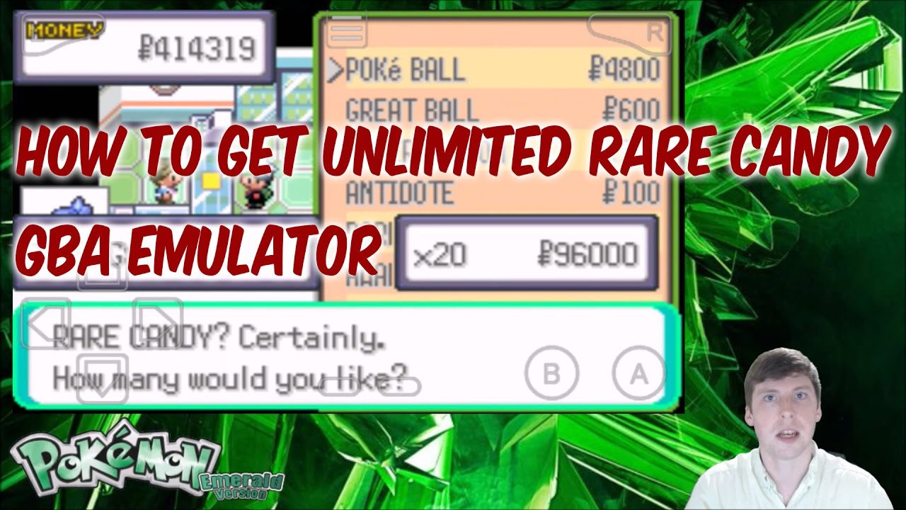 pokemon rare candy cheat