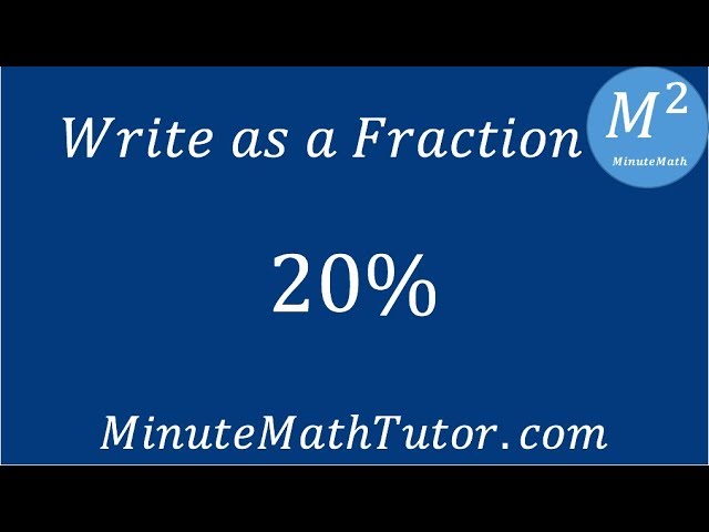 20 as fraction