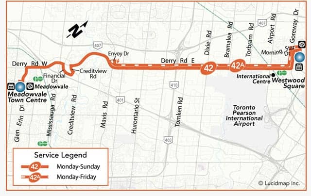 42 bus schedule mississauga