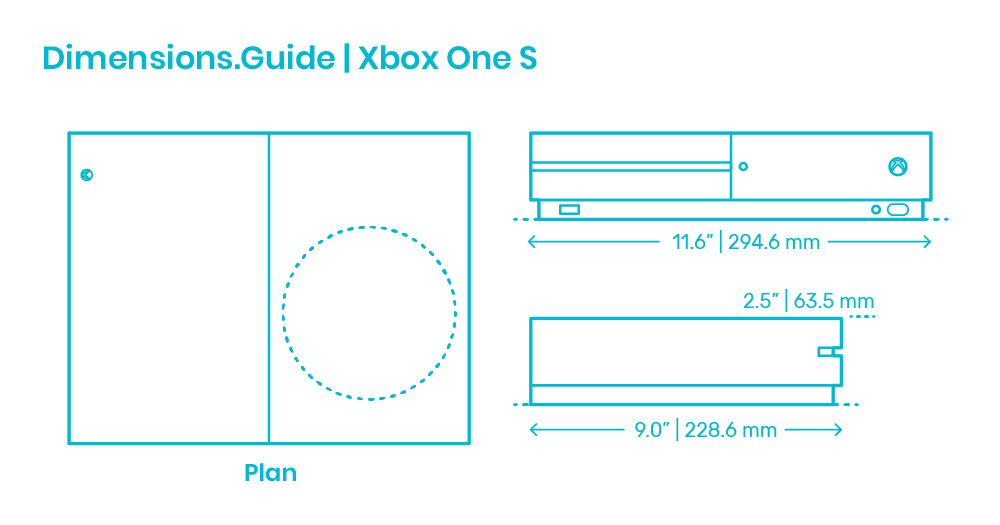 xbox one slim dimensions