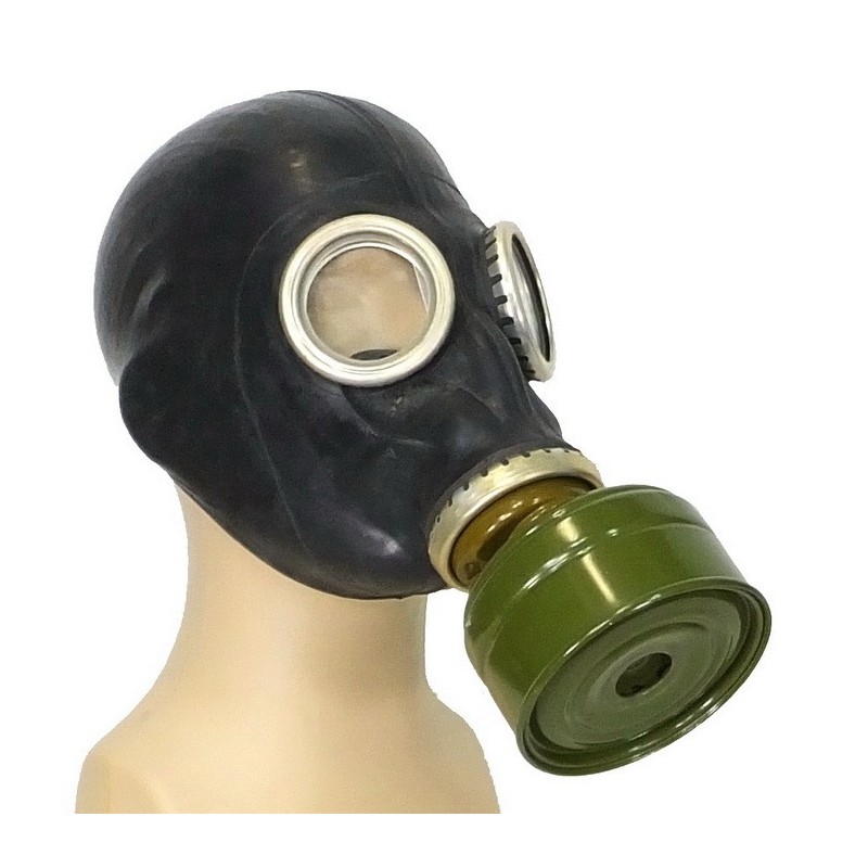 russian gas mask black