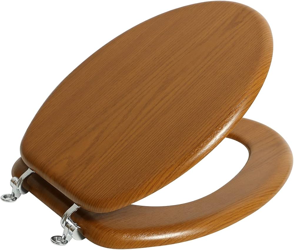 elongated wood toilet seat