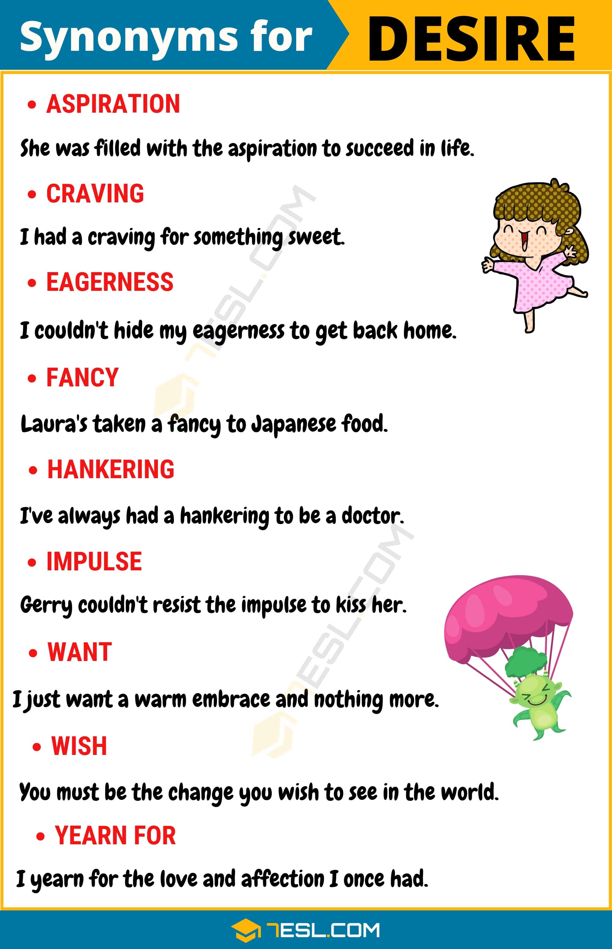 synonyms for desired