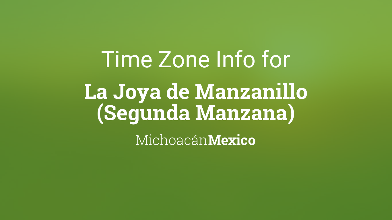 manzanillo time zone