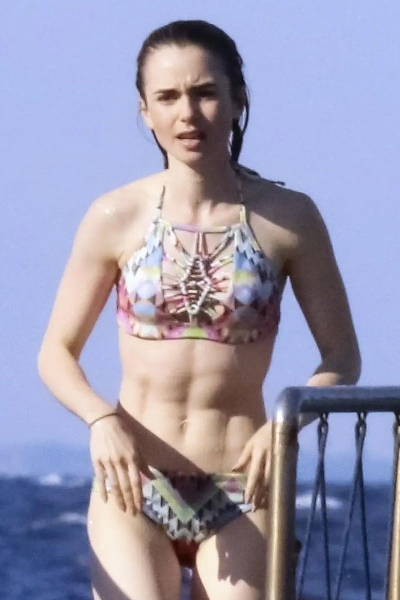 lily collins porn