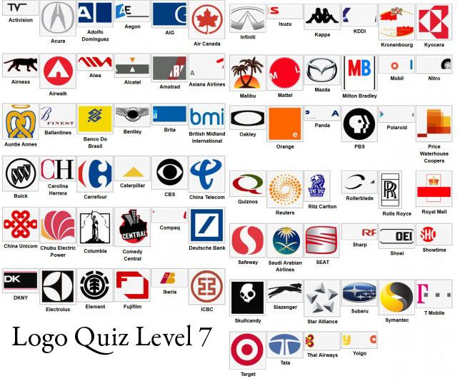 answers for the logo quiz