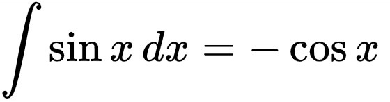 integral of sinx