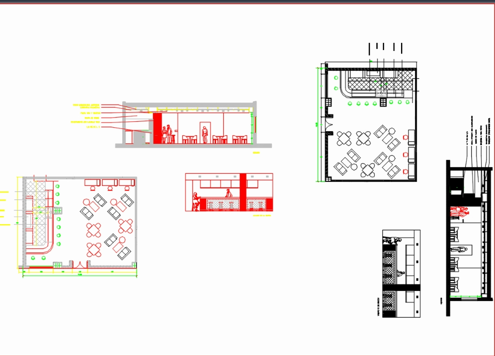 kafeterya dwg