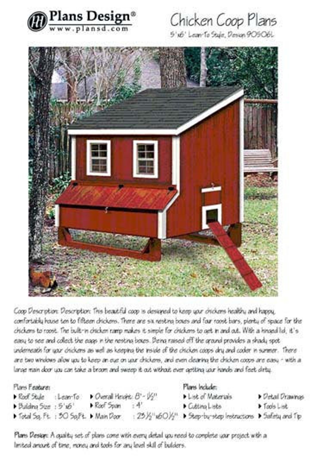 lean to chicken coop plans