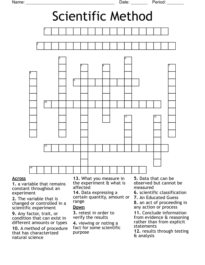 highly skilled scientific worker crossword clue