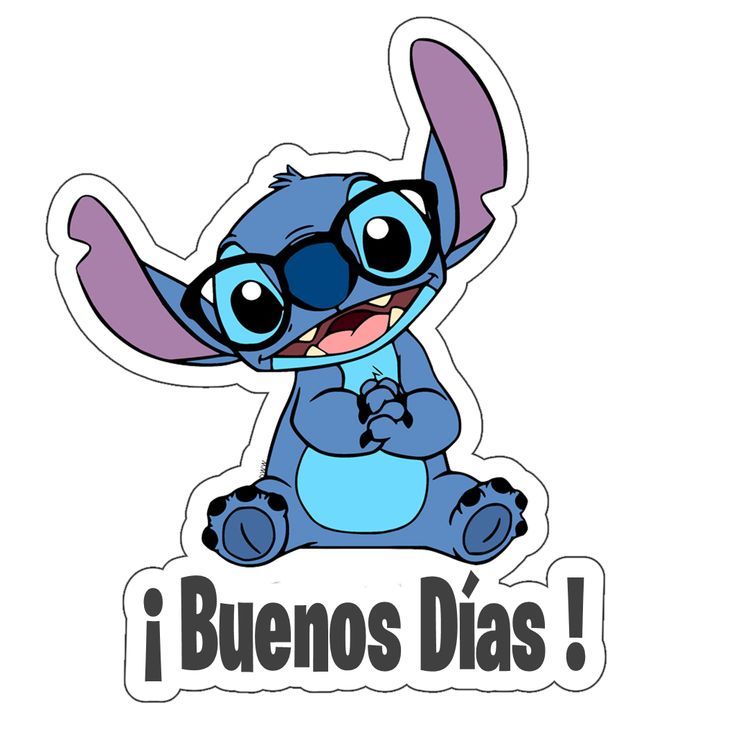 buenos dias con stitch