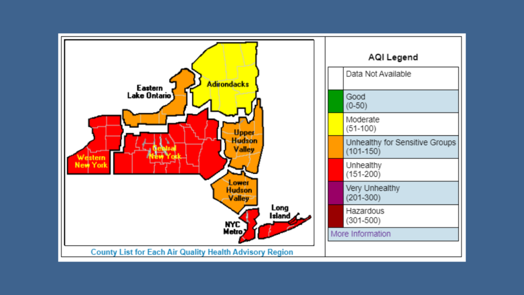 air quality index lockport ny