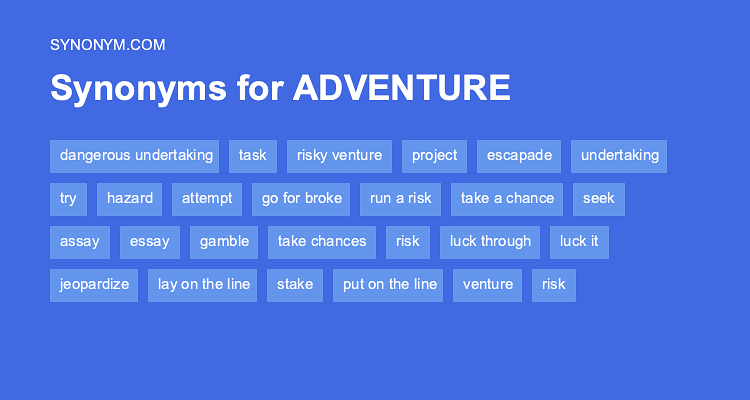 synonyms for adventure