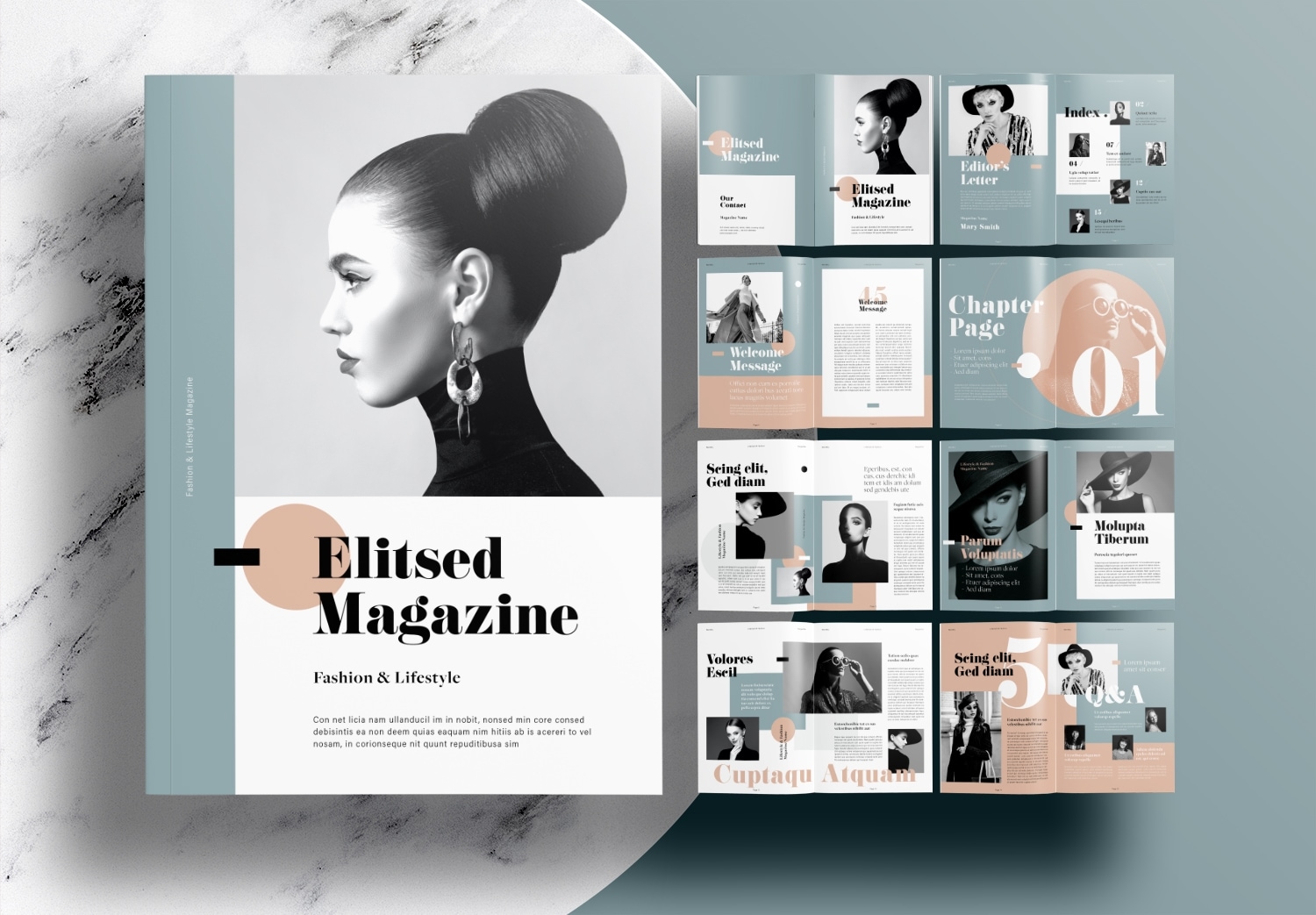 indd magazine template free download