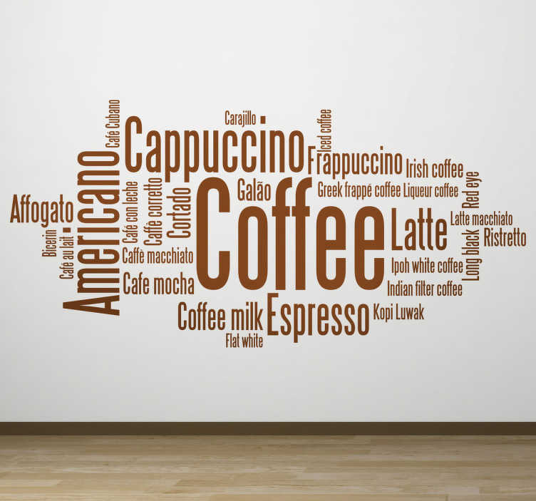 coffee wall stickers