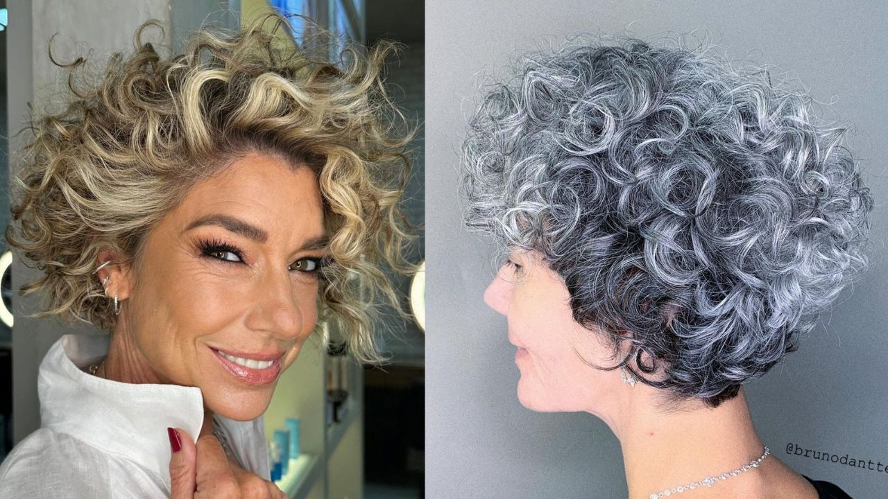 short curly hairstyles for older women