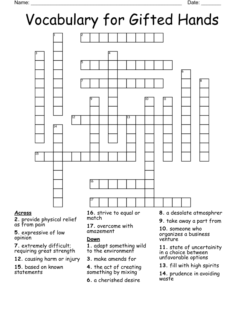 make amends crossword