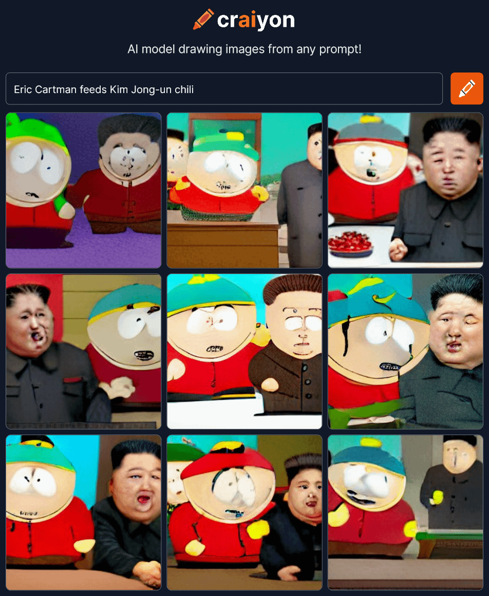 kim jong un eric cartman