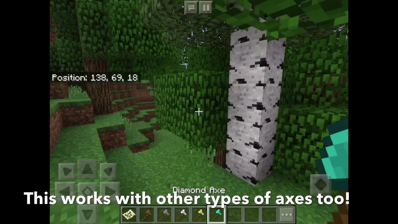 how to strip wood in minecraft