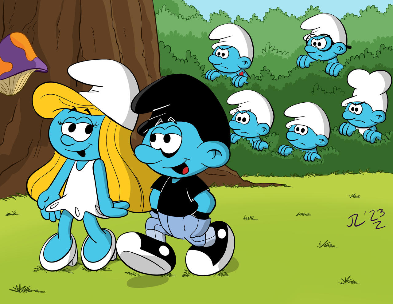 emo smurfette