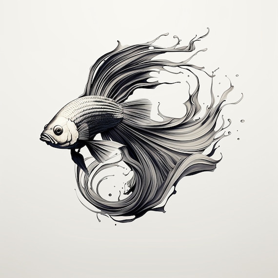 betta fish tattoo