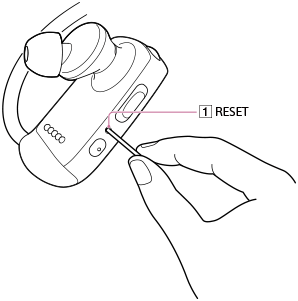 sony walkman reset button