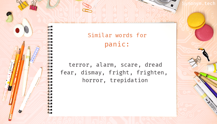 synonyms for panic