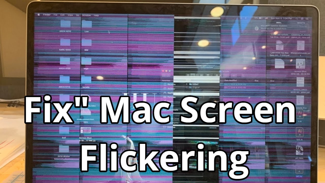 macbook pro screen flashing