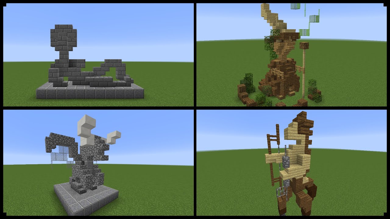 minecraft statue ideas