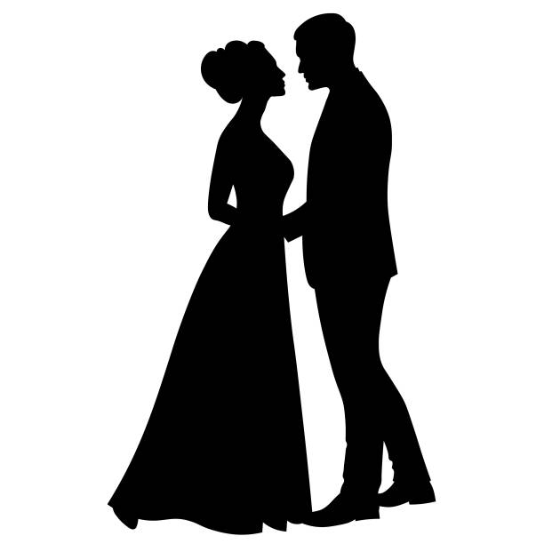 easy wedding couple drawing