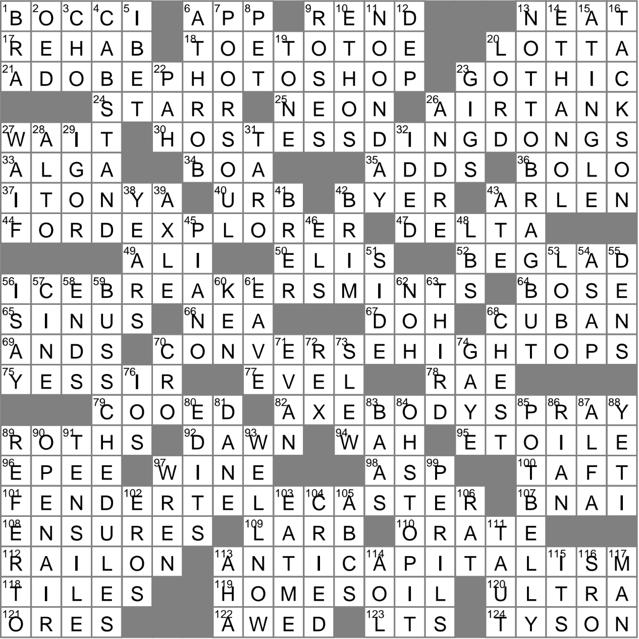 salad plant crossword clue