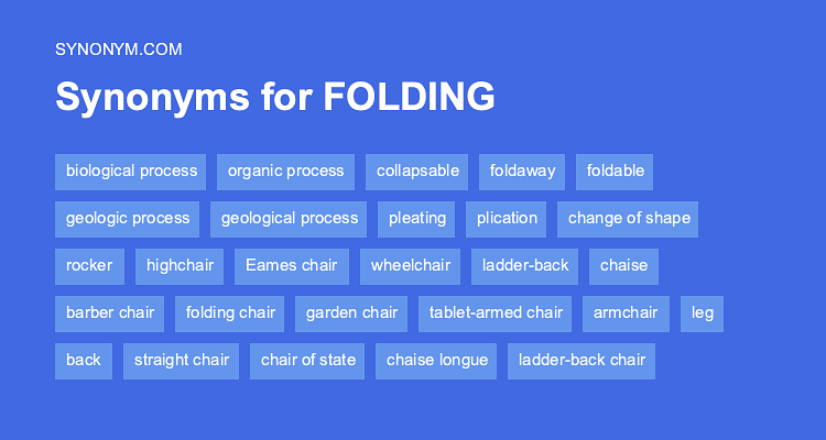 synonym for folded