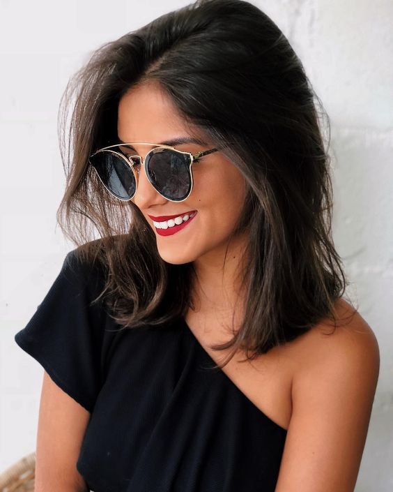 shoulder length long bob haircut