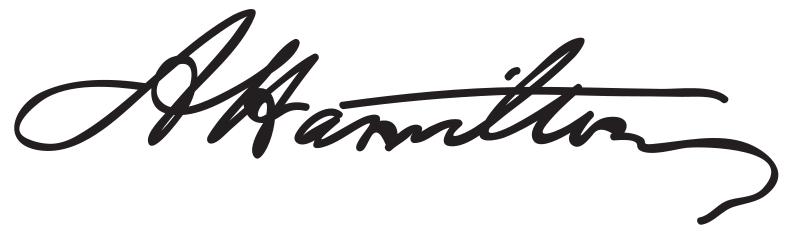 signature of alexander hamilton