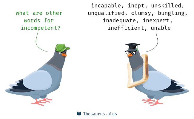 incompetent thesaurus