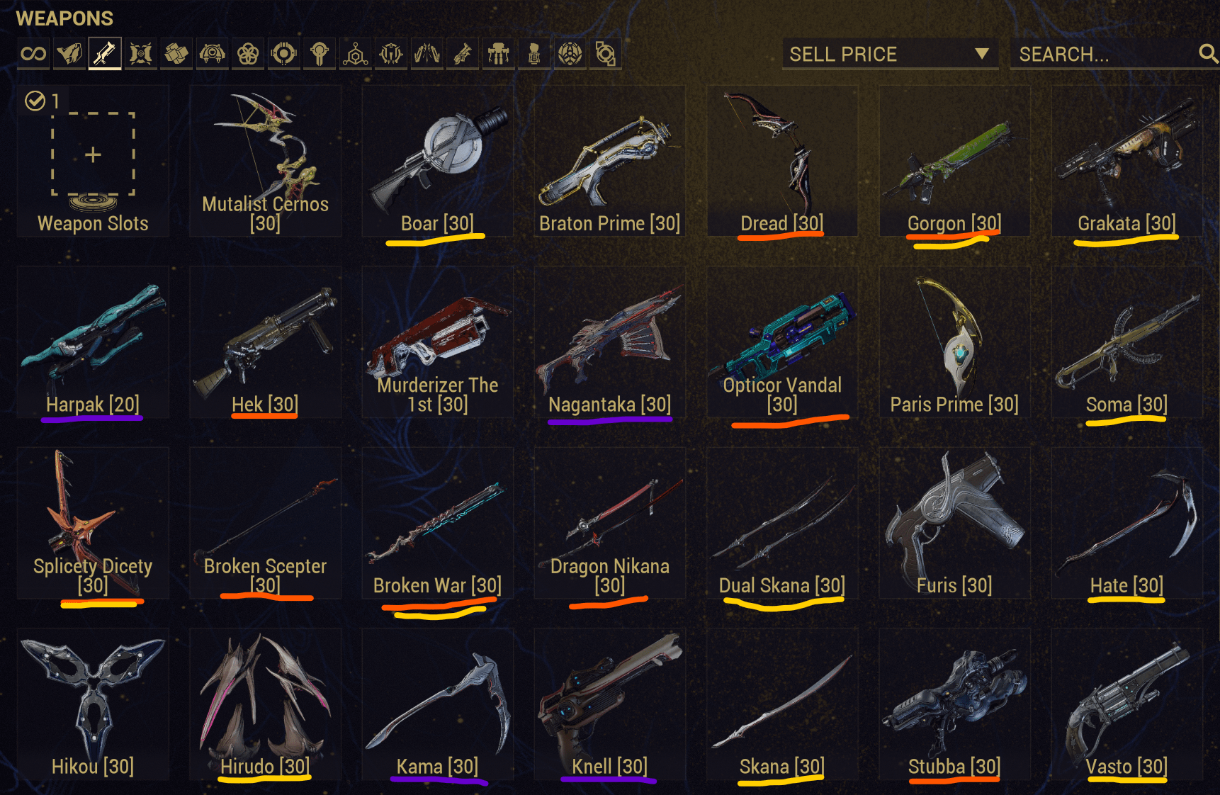 best warframe weapons