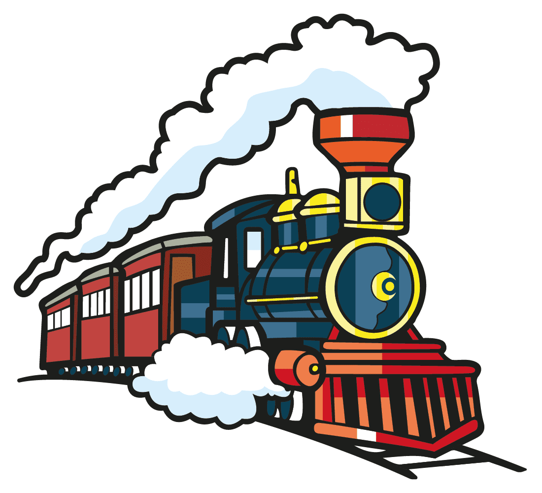 steam engine train clipart