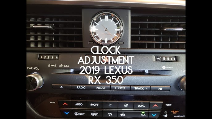 how to change the clock on lexus rx 350