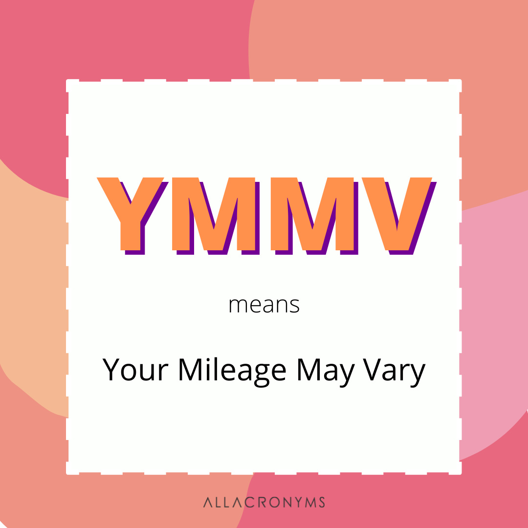 ymmv meaning