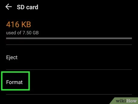 set sd card as default storage