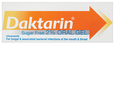 daktarin sugar free 2 oral gel 15g