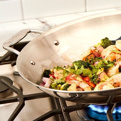 all clad stainless wok