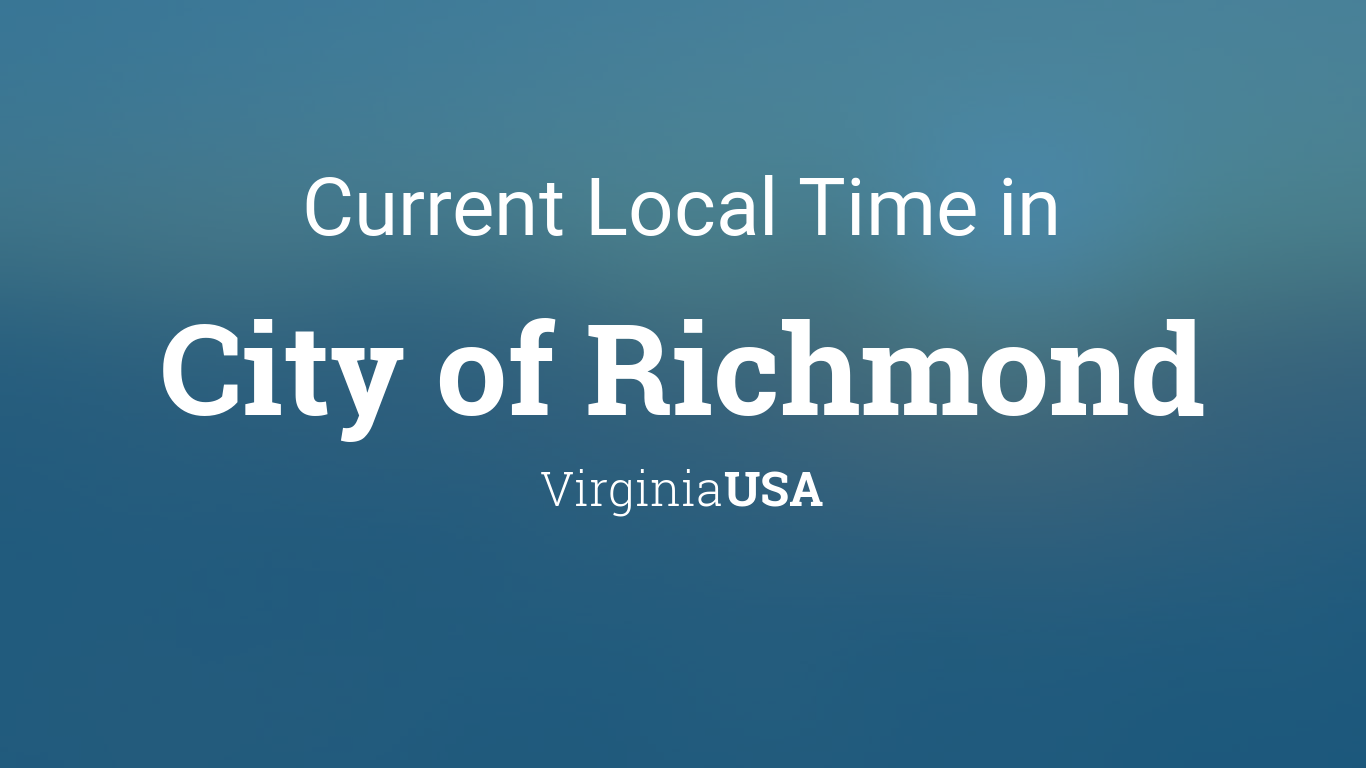 time in richmond virginia usa