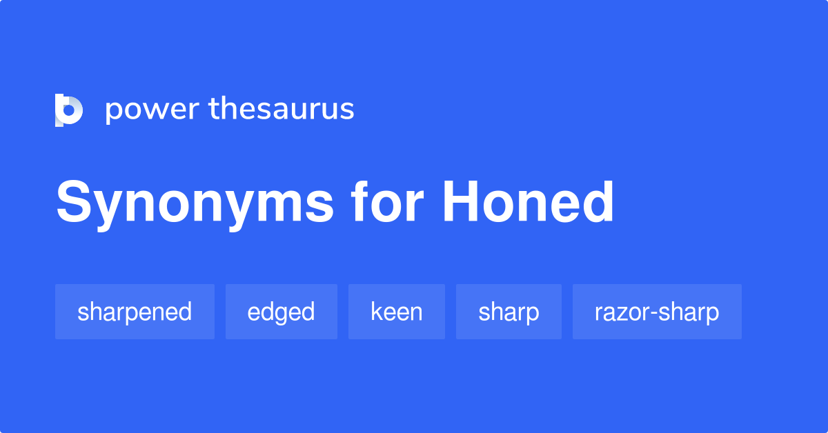 honed synonym